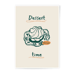 Meringue Dessert Time Photographic Print, Sweet Treat Decor, Kitchen Art Print, Foodie Gift, Whimsical Dessert Art, Meringue Illustration - Tawshia