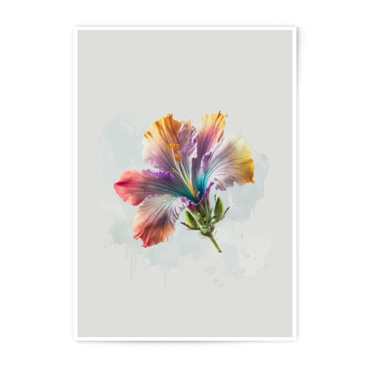 Hibiscus Flower Photographic Prints, Botanical Art, Floral Wall Decor, Home Decor, Colorful Flower Print, Wall Art, Floral Art Prints - Tawshia