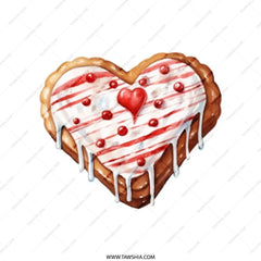 Heart Cookie Tote Bag, Valentines Day Gift, Cute Foodie Bag, Bakery Lover, Holiday Tote, Sweet Treat Bag, Heart Shaped Pastry Bag - Tawshia