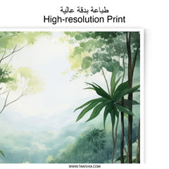 Tropical Forest Photographic Print, Jungle Landscape Art, Lush Greenery Wall Decor, Serene Nature Photo, Home Decor, Unique Gift Idea - Tawshia