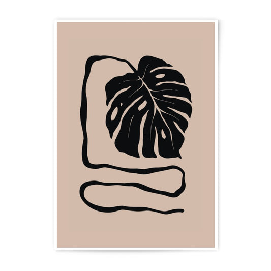 Monstera Leaf Photographic Print, Minimalist Art Print, Plant Art Print, Tropical Leaf Print, Botanical Wall Decor, Home Decor, Fine Art - Tawshia