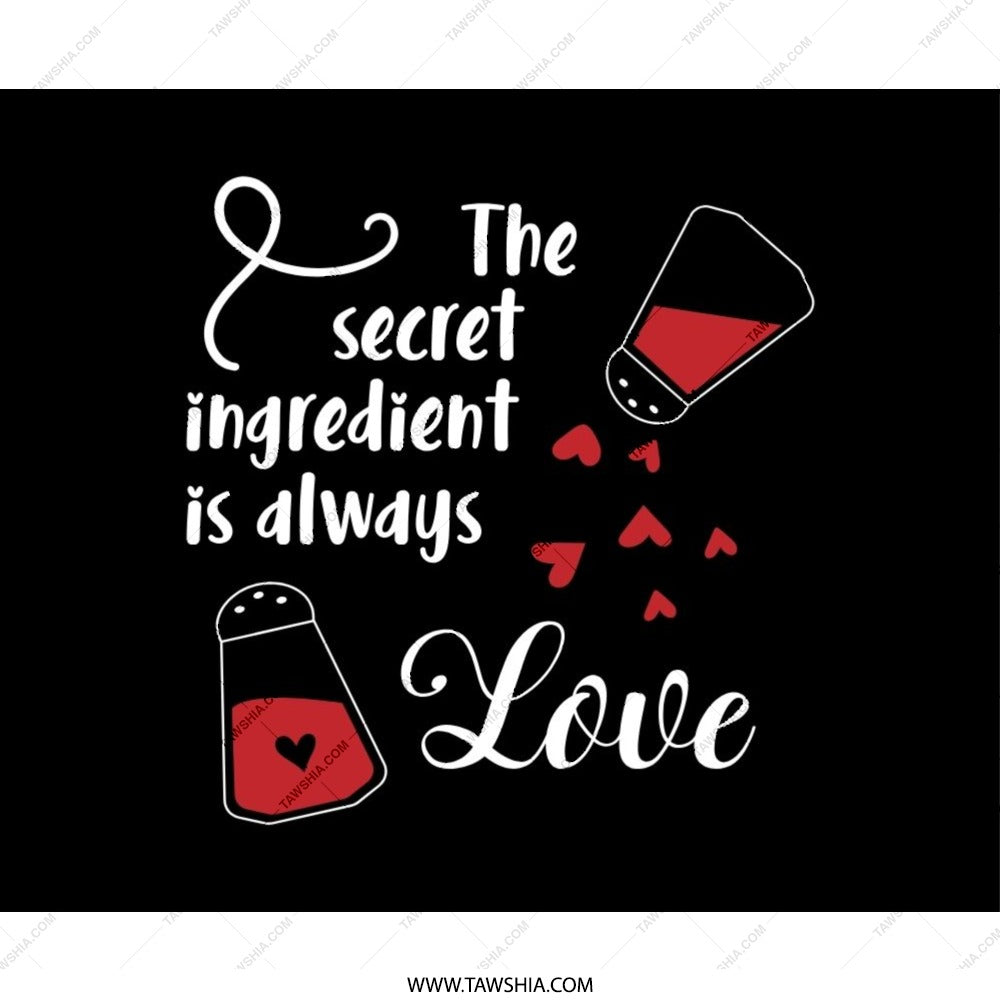 Love Recipe Mouse Pad, Secret Ingredient, Cooking Love, Kitchen Decor, Gift for Cook, Chef Gift, Heart Mousepad, Foodie Gift, Office Desk - Tawshia