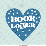 Book Lover Pinback Button, Heart Star Pinback, Reader Gift, Bookworm Gift, Library Pinback, Bookish Badge, Librarian Pinback, Book Club Pin - Tawshia