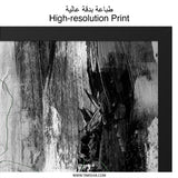 Abstract Expressionism Wall Art, Green Black White Painting, Modern Art Print, Contemporary Home Decor, Unique Artwork, Wall Decor - Tawshia