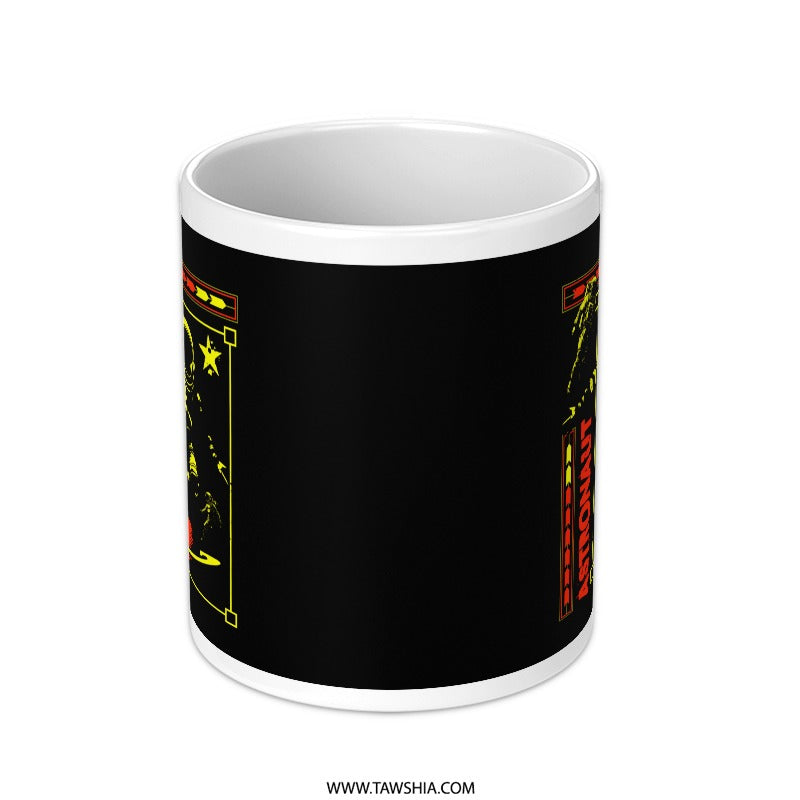 Black Coffee Mug with Unique Graphic Design product
