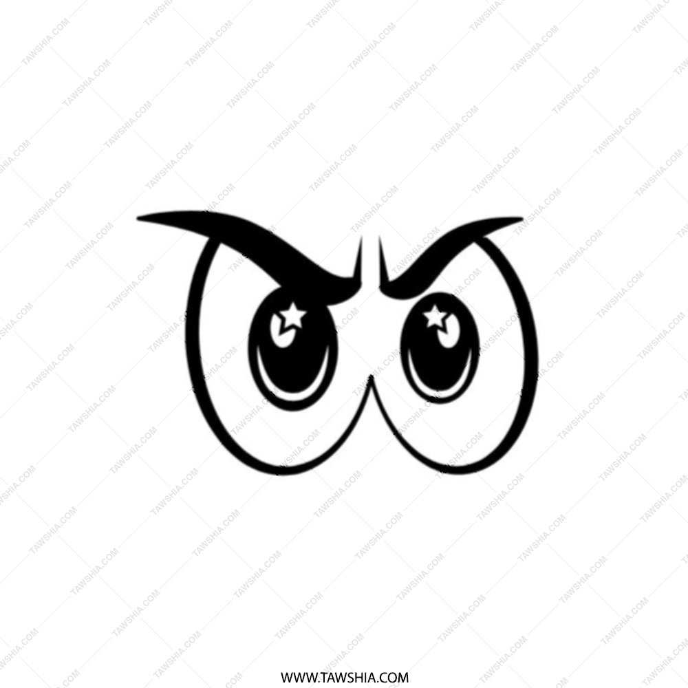 Grumpy Owl Eyes Pocket Mirror, Funny Animal Mirror, Cartoon Owl Eyes, Cute Pocket Mirror, Portable Mirror for Purse, Makeup Mirror - Tawshia