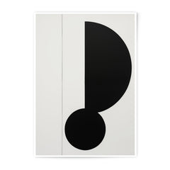 Abstract Photographic Print, Modern Art Print, Minimalist Black and White Decor, Circle and Half Circle Wall Art, Geometric Print - Tawshia