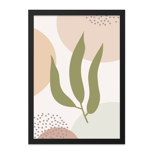 Abstract Botanical Wall Art, Minimalist Plant Print, Neutral Tone Art, Modern Home Decor, Trendy Wall Decor, Nature Inspired Art - Tawshia