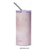 Floral Tumbler, Anemone Flower, Purple Flower Tumbler, Flower Arrangement Tumbler, Elegant Tumbler, Travel Mug, Gift For Her, For Mom - Tawshia