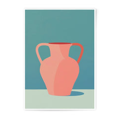 Pink Vase Photographic Print, Minimalist Art Print, Pottery Still Life, Modern Wall Art, Home Decor, Unique Gift Idea - Tawshia