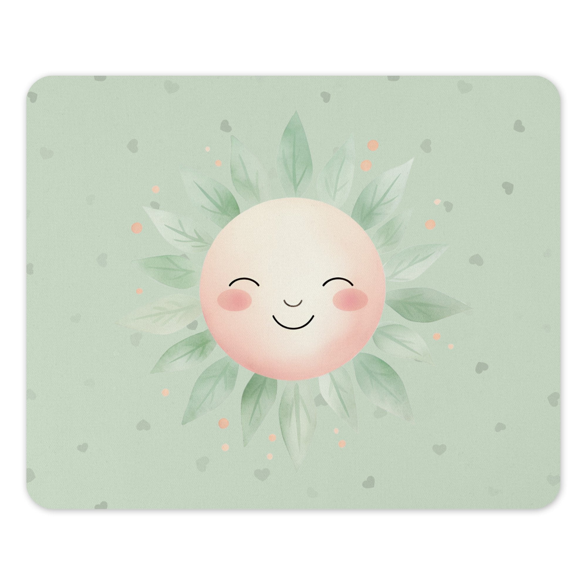 Cute Sun Face with Leaves Printed Rectangle Product