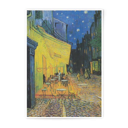 Van Gogh Cafe Terrace Photographic Print, Night Art, Starry Night Style, Colorful Wall Decor, Famous Painting Print, Art Gift Idea - Tawshia