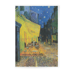 Van Gogh Cafe Terrace Photographic Print, Night Art, Starry Night Style, Colorful Wall Decor, Famous Painting Print, Art Gift Idea - Tawshia