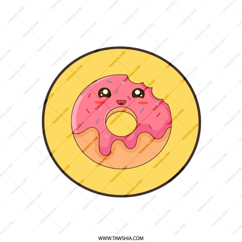 Kawaii Donut Pillow, Cute Food Pillow, Sweet Treat Decor, Funny Pillow, Donut Lover Gift, Bedroom Decor, Living Room Pillow - Tawshia