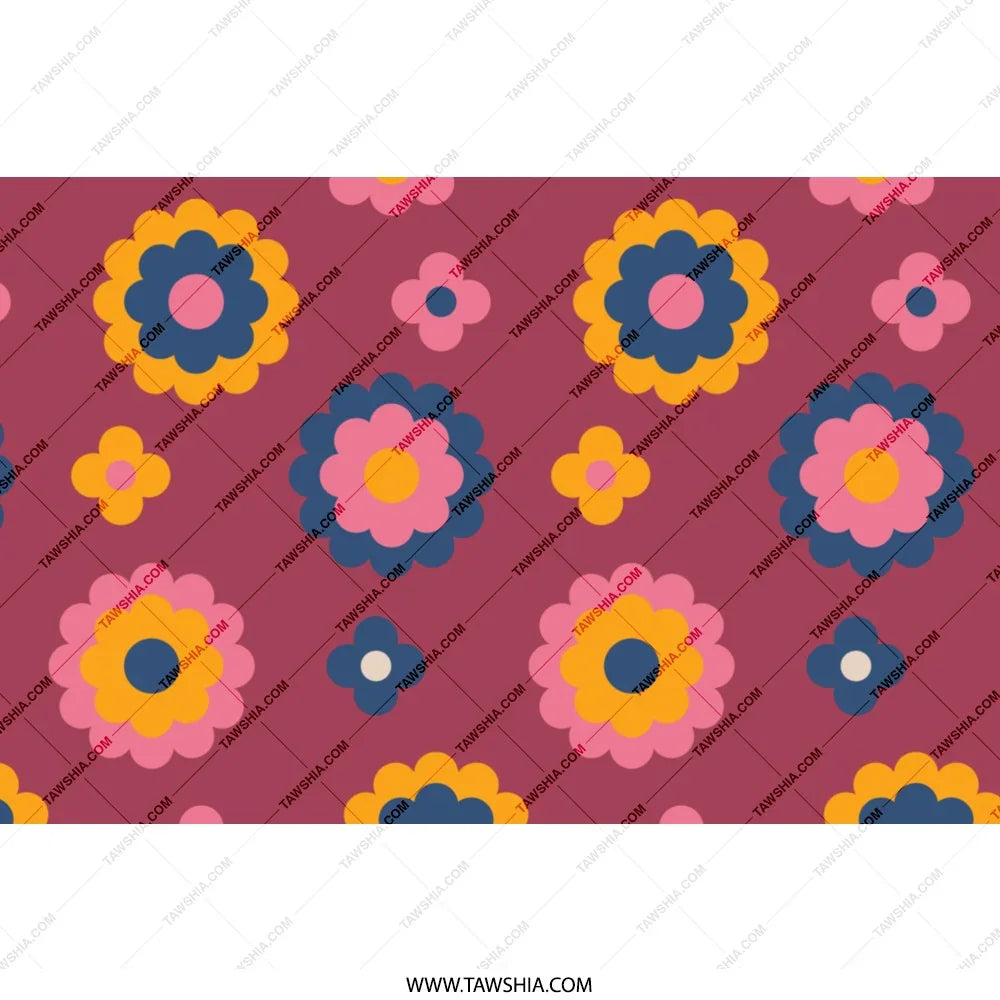 Colorful Floral Pattern Design for Vibrant Product