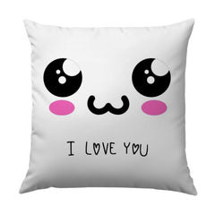 Kawaii Pillow, Anime Pillow, I Love You Pillow, Cute Emoji Pillow, Home Decor Pillow, Gift For Her, Gift For Him, Valentines Day Pillow - Tawshia