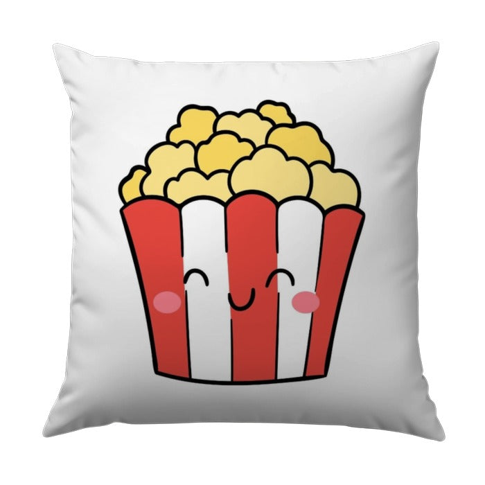 Cute Popcorn Pillow, Cartoon Food Cushion, Movie Night Decor, Fun Throw Pillow, Playful Home Accent, Gift for Movie Lovers, Kids Room Pillow - Tawshia