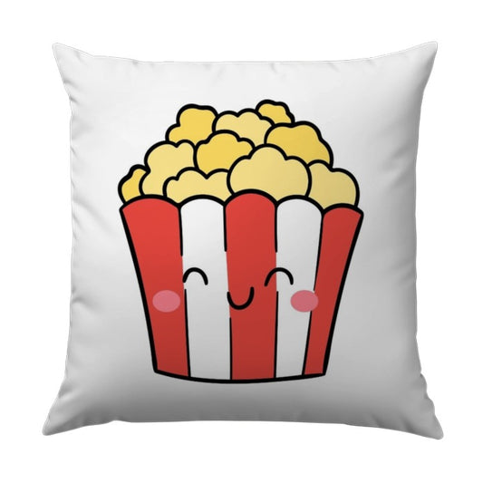 Cute Popcorn Pillow, Cartoon Food Cushion, Movie Night Decor, Fun Throw Pillow, Playful Home Accent, Gift for Movie Lovers, Kids Room Pillow - Tawshia