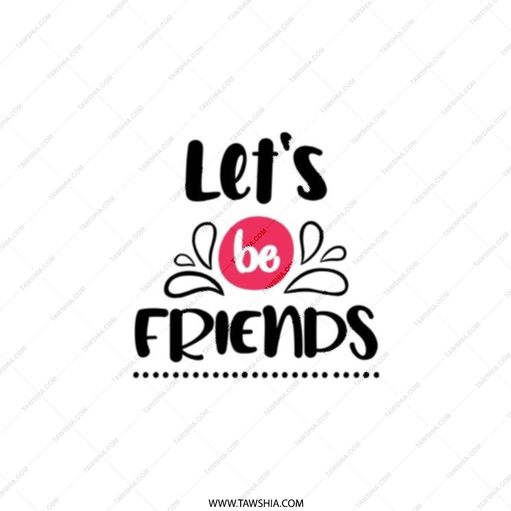 Let's Be Friends Pocket Mirror, Friendship Gift, Best Friend Present, Cute Pocket Mirror, Compact Mirror, Friend Souvenir - Tawshia
