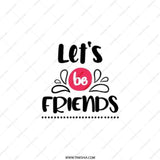 Let's Be Friends Pocket Mirror, Friendship Gift, Best Friend Present, Cute Pocket Mirror, Compact Mirror, Friend Souvenir - Tawshia