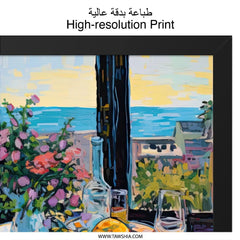 Still Life Wall Art, Impressionist Painting Print, Food Art Decor, Kitchen Wall Decor, Fruit and Flowers Art, Dining Room Art Print - Tawshia