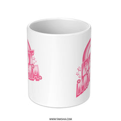 Bright White Pink Best Mama Design Mug product