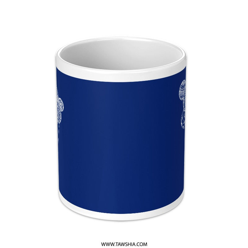 Blue Hand-Drawn Artistic Pattern Mug product
