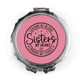 Sisters by Heart Pocket Mirror, Cousins by Blood, Friends by Choice, Best Friend Gift, Sister Gift, Compact Mirror - Tawshia