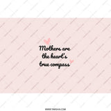 Mothers True Compass Tumbler, Mothers Day Gift Tumbler, Mom Gift Idea, Cute Pink Tumbler, Heart Accent Tumbler, Mom Tumbler for Mothers - Tawshia