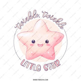 Twinkle Little Star Tote Bag, Cute Star Bag, Nursery Rhyme Bag, Kids Tote, Baby Shower Gift, Book Bag, Shopping Bag, Gift for Her - Tawshia