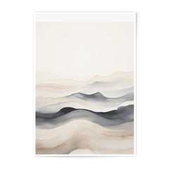 Watercolor Mountain Photographic Print, Neutral Wall Art, Landscape Photo, Abstract Art, Calming Home Decor, Modern Art Print - Tawshia