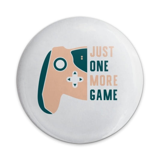 Just One More Game Pinback Button, Gamer Gift Button, Video Game Lover Button, Gaming Accessories, Funny Gamer Button, Gift for Gamers - Tawshia