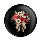 Floral Bouquet Pinback Button, Rose Daisy Pin, Flower Button Pin, Cute Trendy Pin, Gift for Flower Lover, Accessory for Bags, Jackets - Tawshia