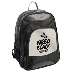 Need Black Coffee Backpack, Caffeine Lover Backpack, Coffee Addict Gift, Everyday Backpack, Novelty Backpack, Trendy Backpack - Tawshia
