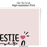 Bestie Squad Photographic Prints, Friend Gift, Friendship Decor, Girl Squad Art, Trendy Home Decor, Popular Wall Art - Tawshia