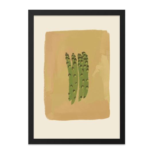 Asparagus Wall Art, Kitchen Decor, Vegetable Print, Modern Art Print, Minimalist Wall Decor, Food Wall Art, Botanical Print, Home Decor - Tawshia