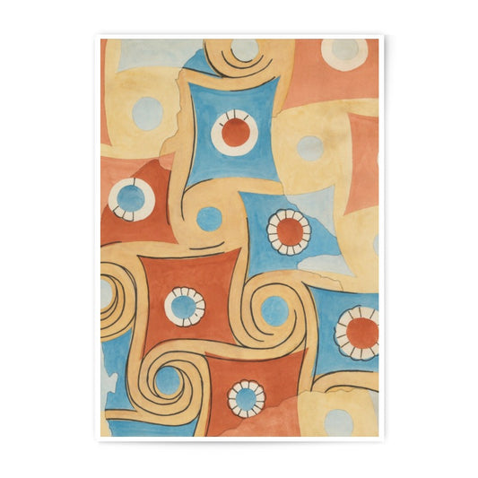 Abstract Swirls Photographic Print, Geometric Wall Art, Modern Home Decor, Colorful Art Print, Unique Design Print - Tawshia