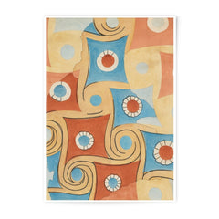 Abstract Swirls Photographic Print, Geometric Wall Art, Modern Home Decor, Colorful Art Print, Unique Design Print - Tawshia