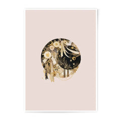 Floral Yin Yang Art Photographic Prints, Celestial Art, Modern Art Print, Delicate Flowers, Home Decor, Wall Art, Aesthetic Art Prints - Tawshia