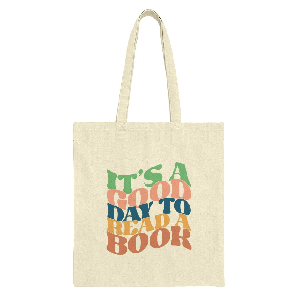 Its A Good Day Tote Bag, Book Lover Gift, Reading Enthusiast, Literary Tote, Bookworm Bag, Teacher Bag, Librarian Bag, Reading Theme - Tawshia