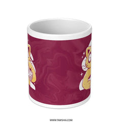 Fun Cartoon Character Maroon Colored Mug product