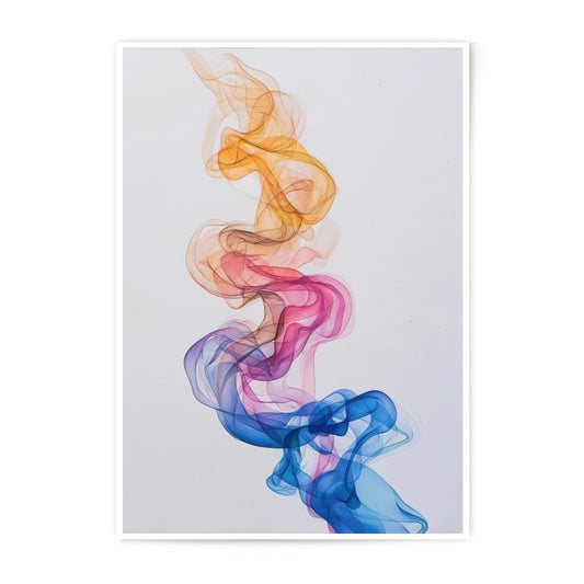 Abstract Smoke Photographic Print, Colorful Art Print, Modern Wall Decor, Home Decor Art, Smog Artwork, Gradient Photo, Trendy Photo Print - Tawshia