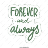 Forever and Always Mug, Romantic Gift, Anniversary Mug, Wedding Mug, Love Mug, Couples Gift, Personalized Mug, Coffee Mug - Tawshia