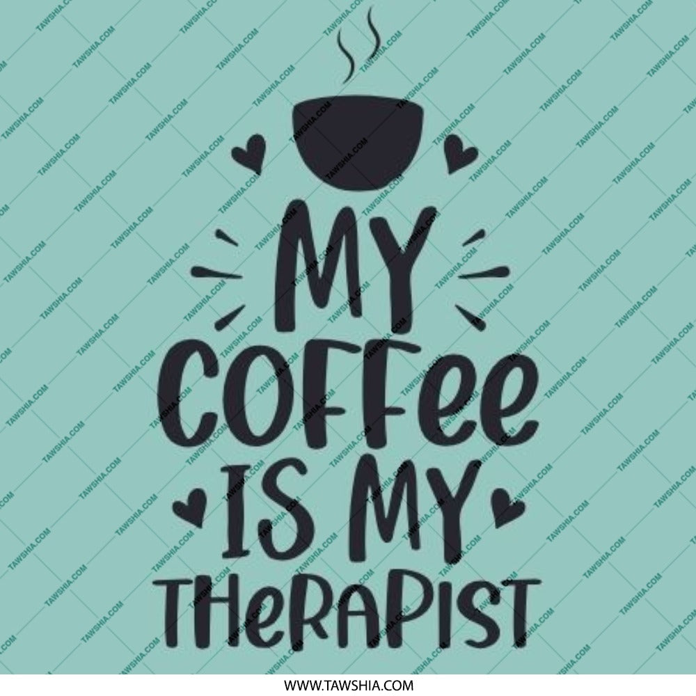 My Coffee is My Therapist Pinback Button, Funny Coffee Lover Gift, Cute Therapy Gift, Coffee Therapist Pin, Coffee Addict Pin - Tawshia