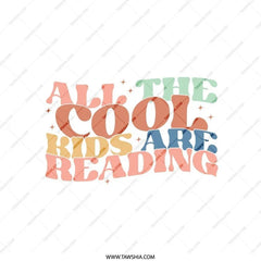 All The Cool Kids Reading Pillow, Teacher Pillow, Reading Nook Decor, Book Lover Gift, Classroom Pillow, Reading Pillow, Kids Pillow - Tawshia