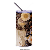 Floral Tumbler, Botanical Art, Flower Tumbler, Watercolor Tumbler, Unique Drinkware, Stylish Tumbler, Gift Idea, Artistic Tumbler - Tawshia