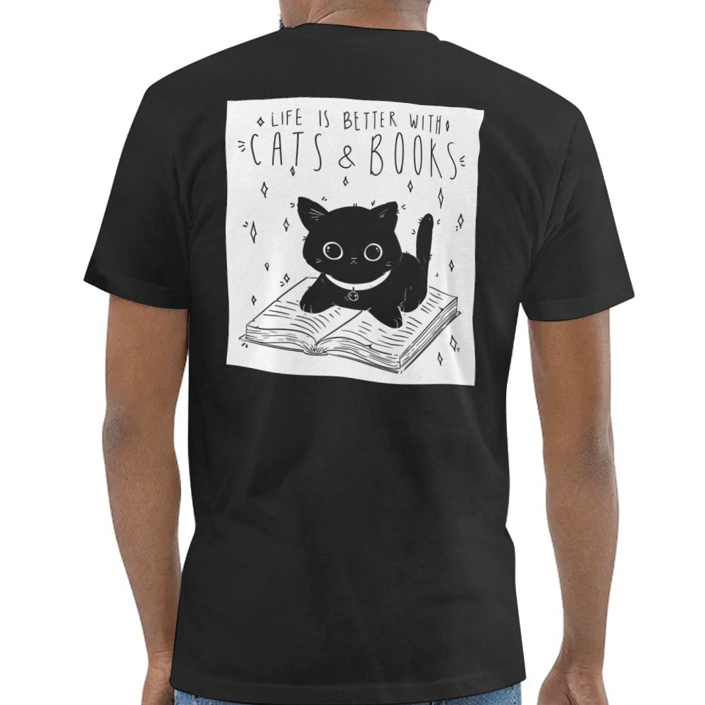 Life is Better with Cats and Books T-shirt product type