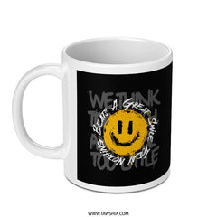 Inspirational Black and White Smile Mug product