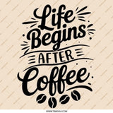 Life Begins After Coffee Pinback Button, Coffee Lover Gift, Cute Pinback Button, Motivational Pinback Button, Gift Idea, Coffee Addict - Tawshia