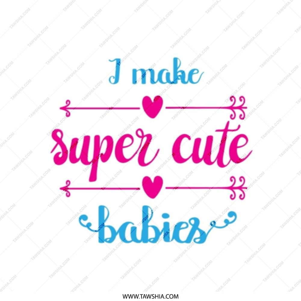 Super Cute Babies Tote Bag, Funny Mom Tote, Mother's Day Gift, New Mom Bag, Baby Shower Gift, Pregnancy Announcement Tote, Gift for Moms - Tawshia